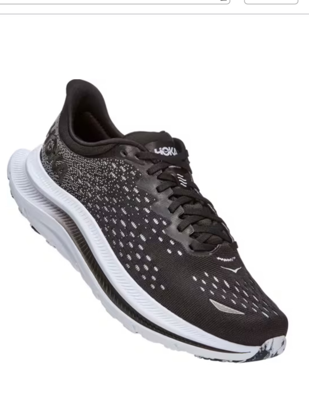 Hoka women Black and White Kawana Running Shoes
